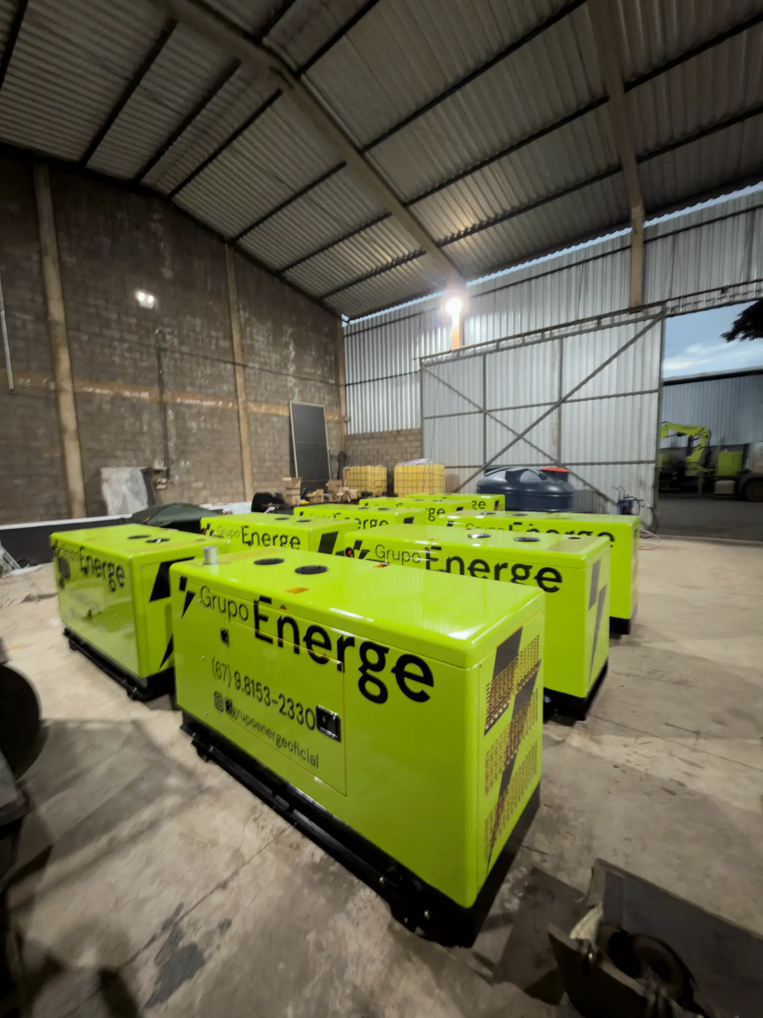 Detalhe de um gerador Energe